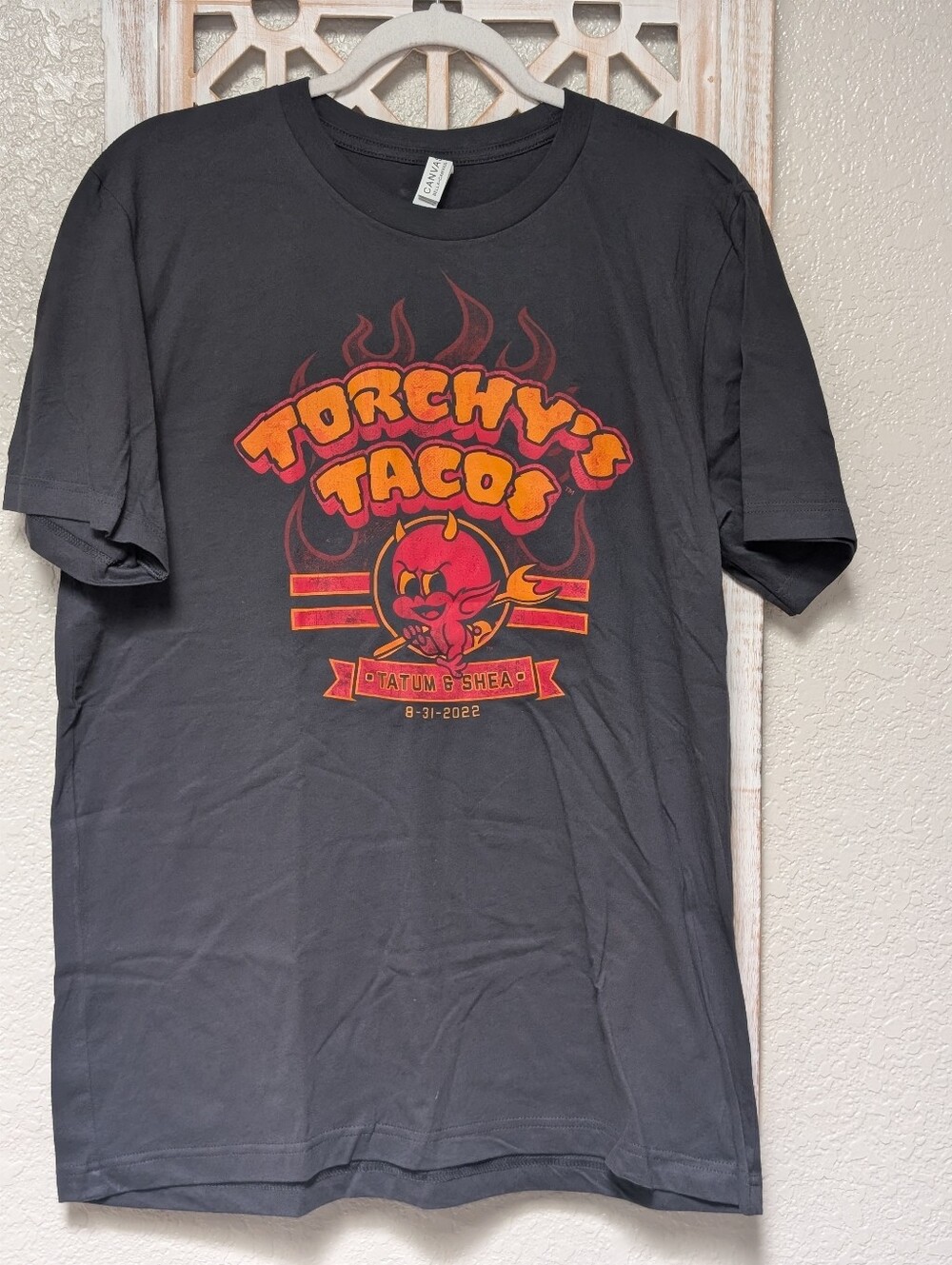 Torchy’s Tacos Tatum & Shea Scottsdale Arizona T-shirt Grey Mens Unisex Large